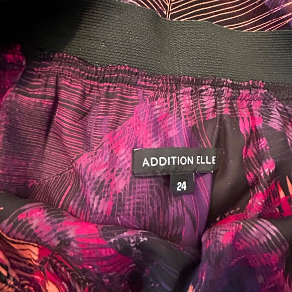 LAYERED MAXI SKIRT, DARK PURPLE MULTI (Purple, Pink, Cream, Black), SIZE 24, - Picture 7 of 10